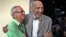 ARCHIVO. El actor cubano Reinaldo Miravalles, quien reside en EEUU desde hace 20 años, y el cineasta Gerardo Chijona (i), se abrazan durante el rodaje de la película “Esther en alguna parte” en La Habana.