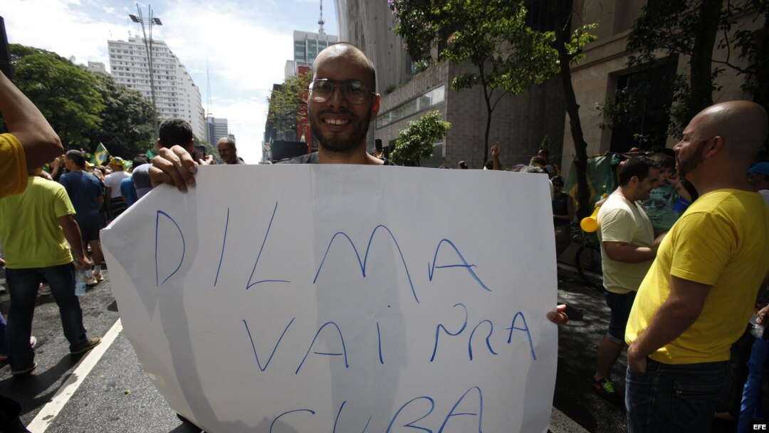 Un millón de manifestantes piden la salida de Dilma Rousseff en Brasil.