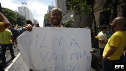 Un millón de manifestantes piden la salida de Dilma Rousseff en Brasil.