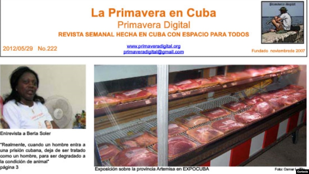 Fragmento de la Revista Primavera Digital (impresa).