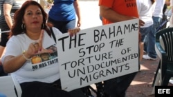 Campaña contra el maltrato hacia los inmigrantes indocumentados en Bahamas. Archivo.