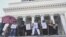 Artistas del Movimiento de San Isidro, en La Habana, protestan contra la imposición del Decreto 349. (FACEBOOK)