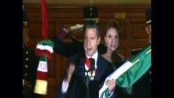 El presidente Enrique Peña Nieto encabeza El Grito en el Zócalo