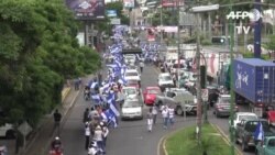 Cadena humana pide salida de Ortega en Nicaragua