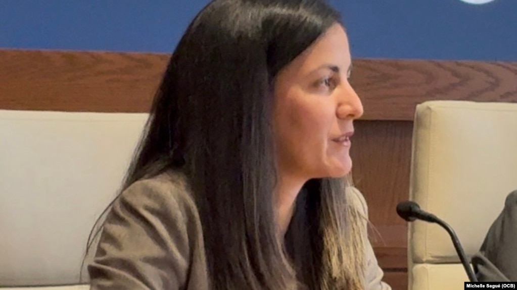 La activista cubana, Rosa María Payá, en un evento de la Fundación Memorial Víctimas del Comunismo, Washington, D.C. (Imagen de Archivo)