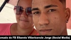 Eliannis Villavicencio Jorge y su hermano Enmanuel Espinosa Jorge.