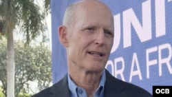 El senador estadounidense Rick Scott en entrevista con José Pernalete para Martí Noticias desde Miami. 