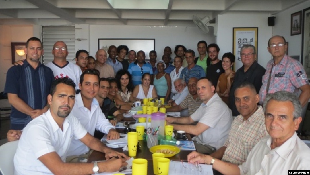 Participantes en Espacio Abierto, La Habana, 2015.