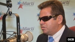 Abogado Juan Carlos Gonzalez Leiva, Consejo de Relatores de Derechos Humanos, durante una visita a Radio Marti en septiembre del 2014.