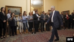 El líder de la centroizquierdista Dimar, Fotis Kouvelis.