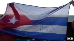 Una bandera con la frase "Cuba Libre". (Imagen de referencia)