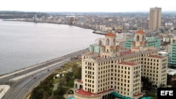 Vista aérea del Hotel Nacional de Cuba.