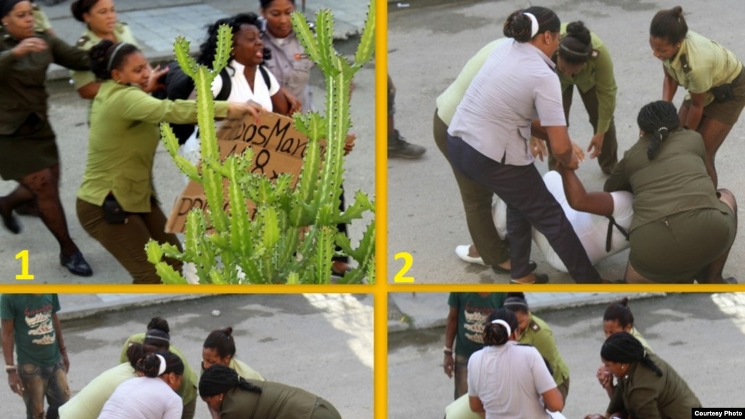 Arresto de Berta Soler el domingo 17 de diciembre