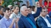 De der. a izq, Fernando González Llort, Díaz-Canel y David Adler, coordinador general de la Internacional Progresista, una red global de partidos y activistas de izquierda en el ICAP, en La Habana, el  21 de marzo de 2026. 