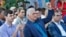 De der. a izq, Fernando González Llort, Díaz-Canel y David Adler, coordinador general de la Internacional Progresista, una red global de partidos y activistas de izquierda en el ICAP, en La Habana, el  21 de marzo de 2026. 
