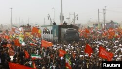 Funeral del líder supremo de Irán, el ayatolá Ali Jamenei. Mehdi Khezrian/ISNA/vía WANA (Agencia de Noticias de Asia Occidental) vía REUTERS