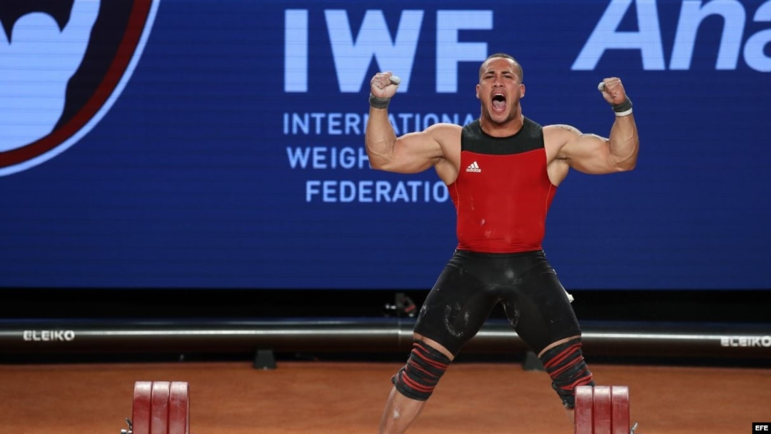 El cubano chileno Arley Méndez, campeón mundial en la categoría de los 85 kilos. 