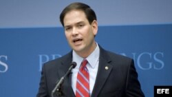  Archivo - Marco Rubio en el instiruro de Brookings, Washington. 