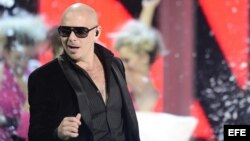 Pitbull durante la decimotercera edición de los Premios Grammy Latino en Las Vegas (Estados Unidos), en noviembre de 2012. 