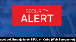 Embajada de EEUU emite alerta