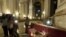 Desperfectos en  la basílica del Pilar de Zaragoza donde hoy ha explotado un artefacto casero fabricado con una bombona de cámping gas.  EFE/Toni Galán