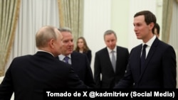 Kirill Dmitriev publicó el saludo del presidente Putin a los mediadores de paz Steven Witkoff y Jared Kushner.