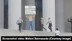 Ariel Limias Leiva, de 53 años, detenido tras manifestarse frente al Capitolio Nacional, en La Habana.