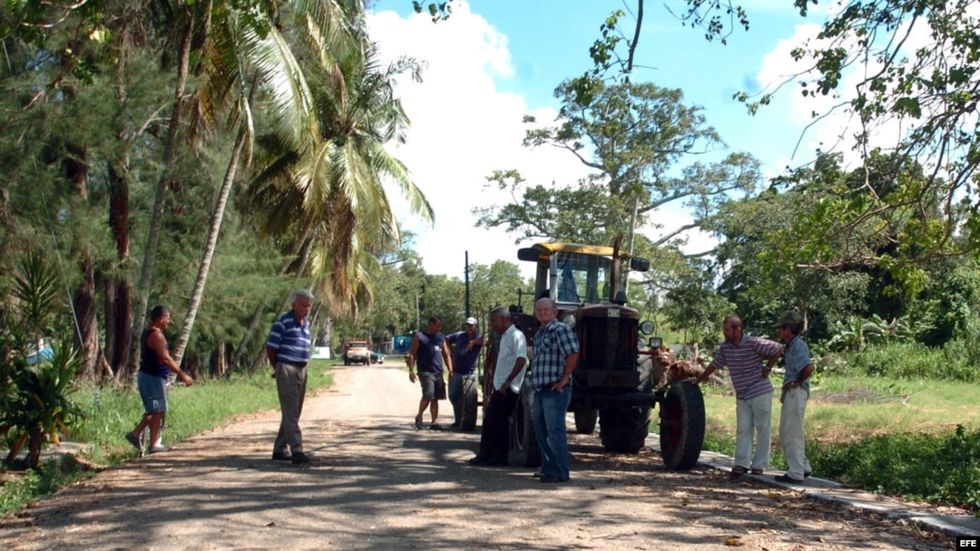 En esta foto de 2008, un grupo de campesinos, a punto de presentar sus solicitudes para recibir en usufructo tierras ociosas del Estado.