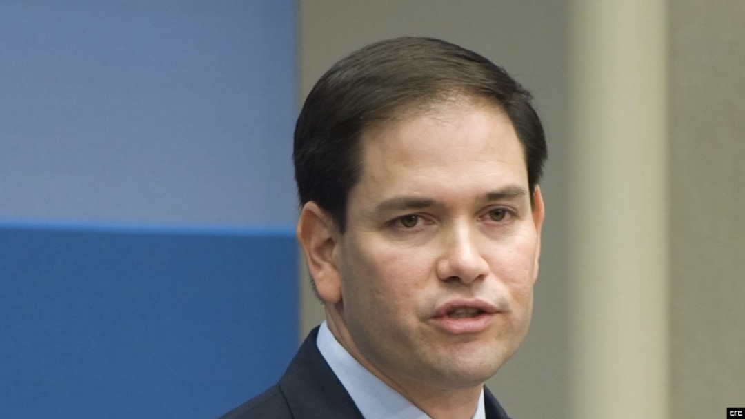 STX05 WASHINGTON (ESTADOS UNIDOS), 25/04/2012.- El senador republicano de Florida, Marco Rubio da un discurso sobre el futuro de la política exterior estadounidense en el instiruro de Brookings, Washington, hoy 25 de abril de 2012. Marco Rubio es uno de l