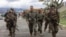El jefe del Comando Sur, general Francis Donovan, durante el recorrido de la embajada de EEUU en Caracas mientras se desarrollaba el simulacro militar. (Comando Sur de EEUU) 