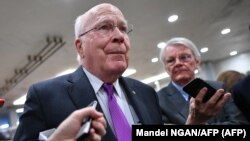 El senador Patrick Leahy, presidente del tribunal a cargo del juicio político a Donald Trump. (Mandel Ngan/AFP).