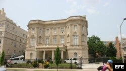 Vista de la Sección de Intereses de Cuba el miércoles 10 de junio de 2015, en Washington (Estados Unidos). 