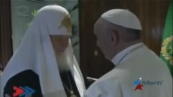 Papa Francisco y patriarca Kirill se abrazan en Cuba