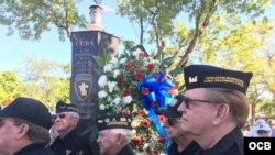Combatientes de la Brigada 2506 rinden homenaje a sus muertos / Cortesía de Ricardo Quintana