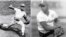 El sitio oficial Cubadebate publicó estas fotos de los peloteros cubanos de Grandes Ligas René Arocha y Orlando "El Duque" Hernández sin llamarles traidores.