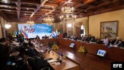  Vista general de una reunión extraordinaria hoy, lunes 10 de agosto de 2015, en Caracas (Venezuela). 