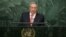 Raúl Castro en la ONU.