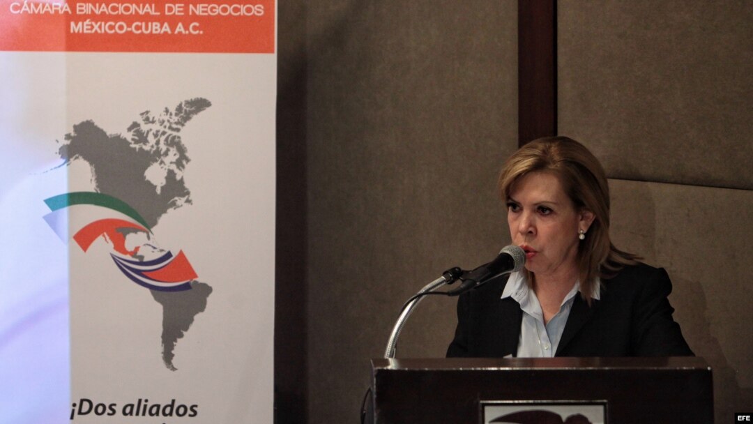 La presidenta de la Cámara Binacional de Negocios México-Cuba, Beatriz Barreto.