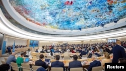 Vista general de una sesión del Consejo de Derechos Humanos en Ginebra, Suiza. REUTERS/Denis Balibouse