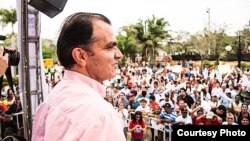 Óscar Iván Zuluaga, candidato en las elecciones presidenciales de Colombia.