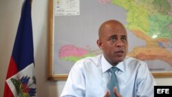 El presidente haitiano Michel Martelly