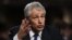 Ex Senador Chuck Hagel testificando ante el Senado