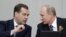 Putin y Medvedev en la Duma rusa