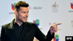 El cantante puertorriqueño Ricky Martin.