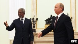 Kofi Annan en Moscú