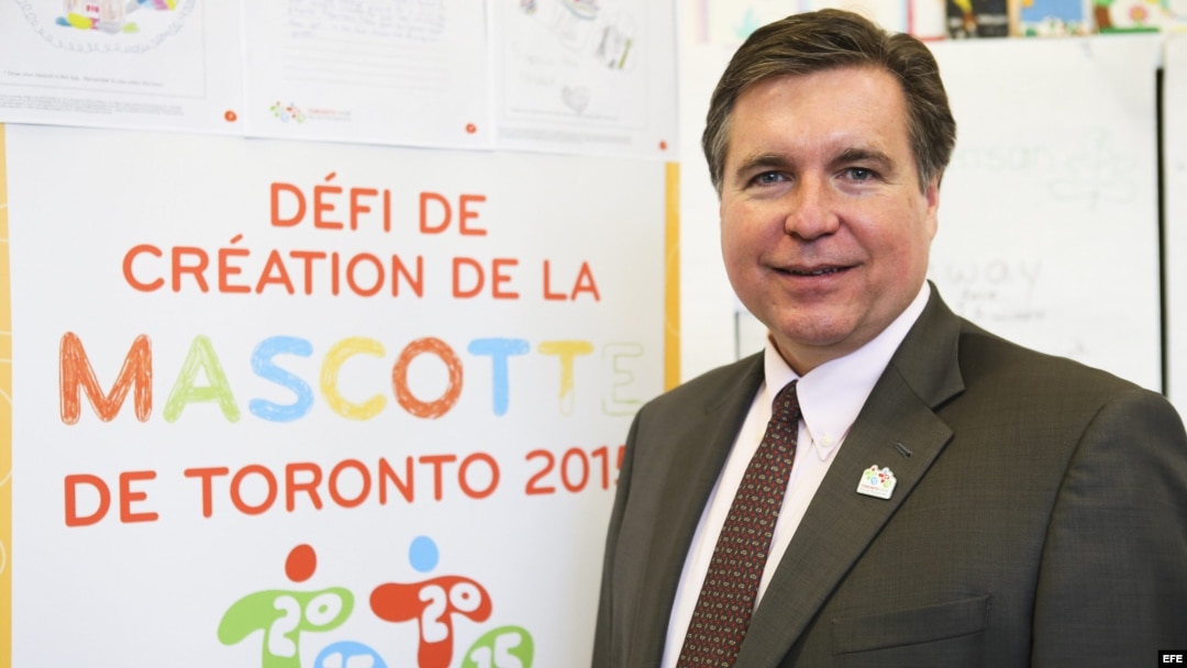 Archivo - El presidente del comité organizador de los Juegos Panamericanos Toronto 2015, Ian Troop. 