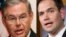 Los senadores cubanoamericanos Bob Menéndez y Marco Rubio