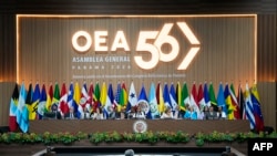 Vista general durante la 56.ª Asamblea General de la OEA, en Ciudad de Panamá, el 23 de junio de 2026.