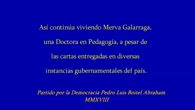 Doctora en Pedagogía de 89 años vive en condiciones infrahumanas