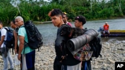 La frontera entre Colombia y Panamá se ha convertido en un corredor para los migrantes que intentan de llegar a EEUU. / Foto: Arnulfo Franco (AP)